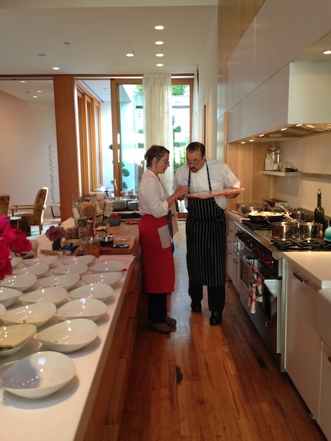 Chefs Kristen D. Murray (left) and Andy Arndt (right) 