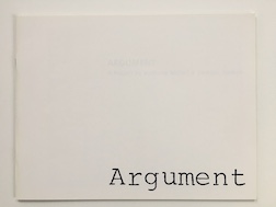 Argument (cover), Anthony McCall and Andrew Tyndal, 2006