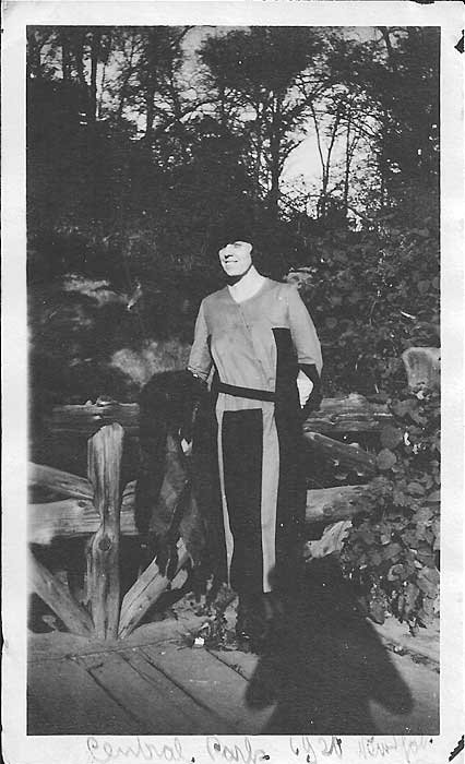Zena Zezza, in Central Park 1920 New York "To my dear Mother with love, Zena"